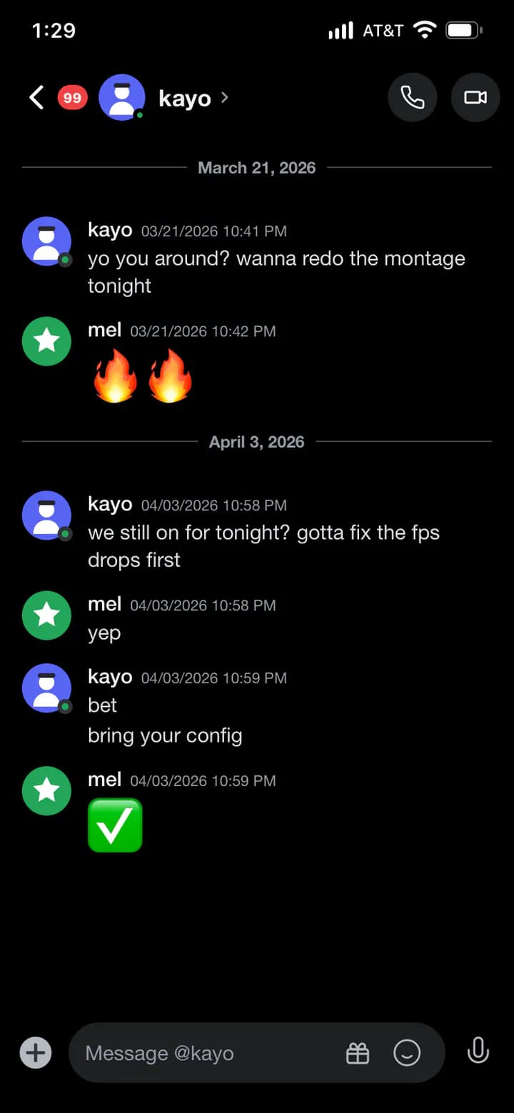 Sample Discord scene made in Mimicly